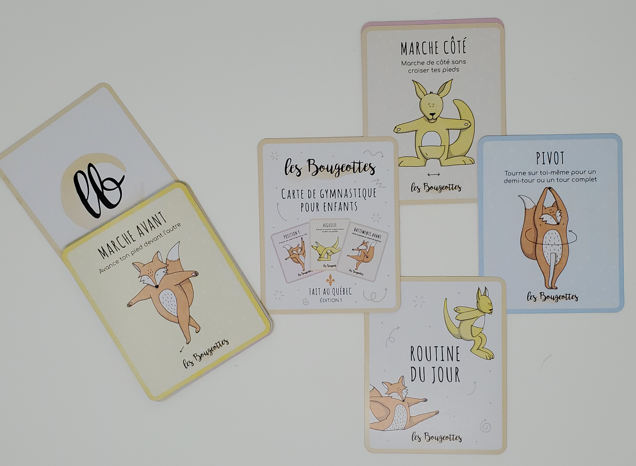 Cartes gymnastique Les Bougeottes